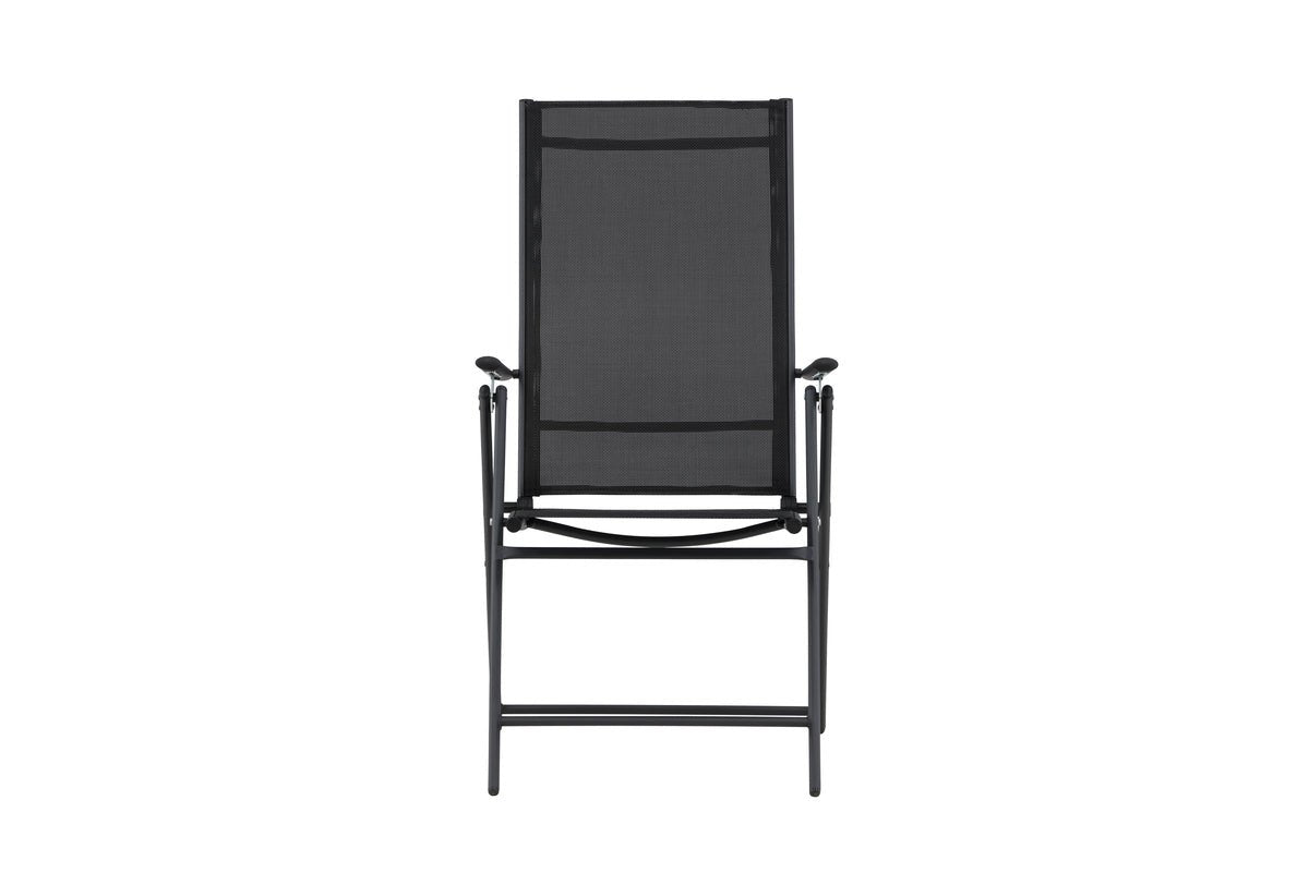Miro Gartenstuhl 2er-Set, Klappbar, Beige Oder Schwarz aus Stahl