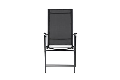 Miro Gartenstuhl 2er-Set, Klappbar, Beige Oder Schwarz aus Stahl