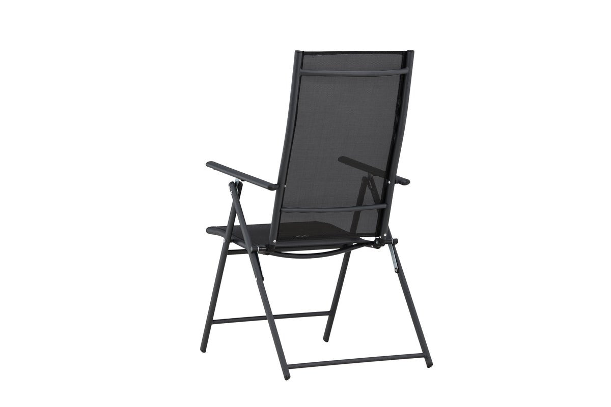 Miro Gartenstuhl 2er-Set, Klappbar, Beige Oder Schwarz aus Stahl