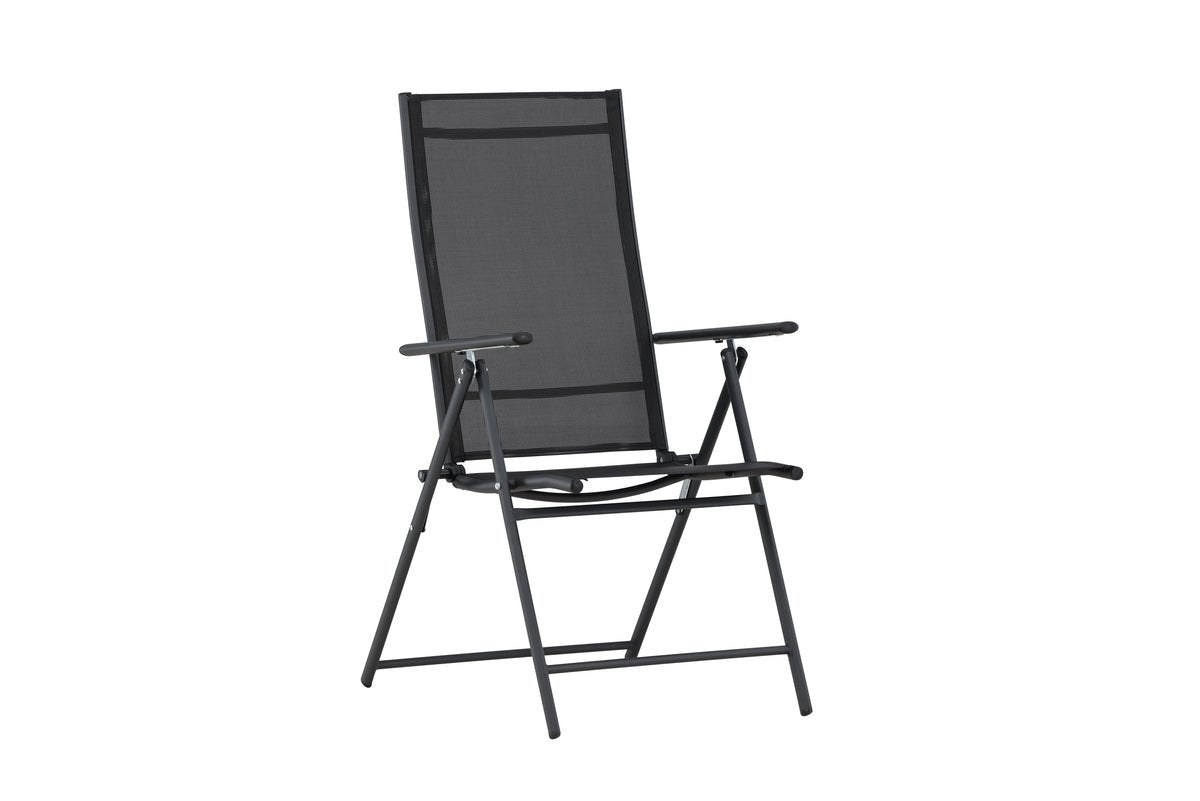 Miro Gartenstuhl 2er-Set, Klappbar, Beige Oder Schwarz aus Stahl