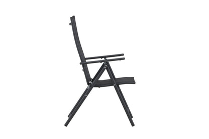 Miro Gartenstuhl 2er-Set, Klappbar, Beige Oder Schwarz aus Stahl