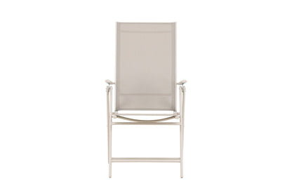Miro Gartenstuhl 2er-Set, Klappbar, Beige Oder Schwarz aus Stahl