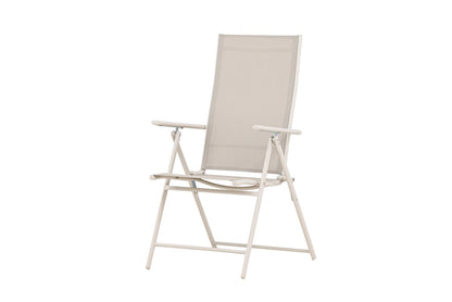 Miro Gartenstuhl 2er-Set, Klappbar, Beige Oder Schwarz aus Stahl