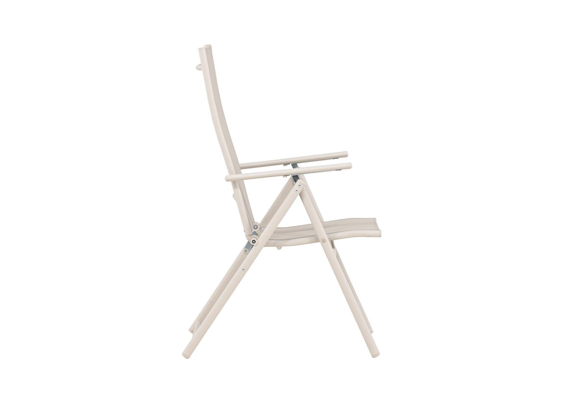 Miro Gartenstuhl 2er-Set, Klappbar, Beige Oder Schwarz aus Stahl