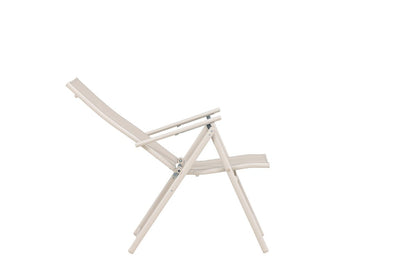 Miro Gartenstuhl 2er-Set, Klappbar, Beige Oder Schwarz aus Stahl