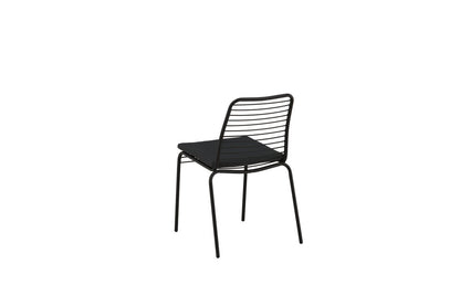 Luxusbetten24 Gartenstuhl Navi 2er Set Schwarz aus Stahl