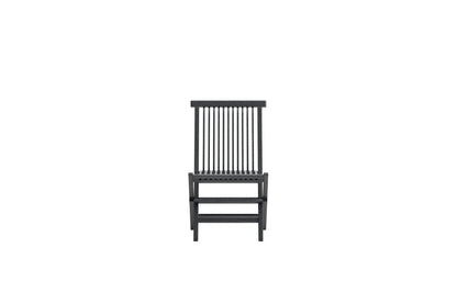 Luxusbetten24 Ravina 2er‑Set Gartenstuhl aus Schwarzem Teakholz, Schwarz