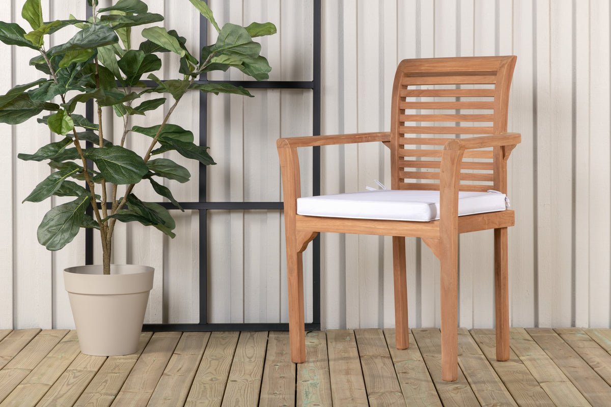 Luxusbetten24 Tansania Gartenstuhl-Set Massives Poliertes Teakholz Natur