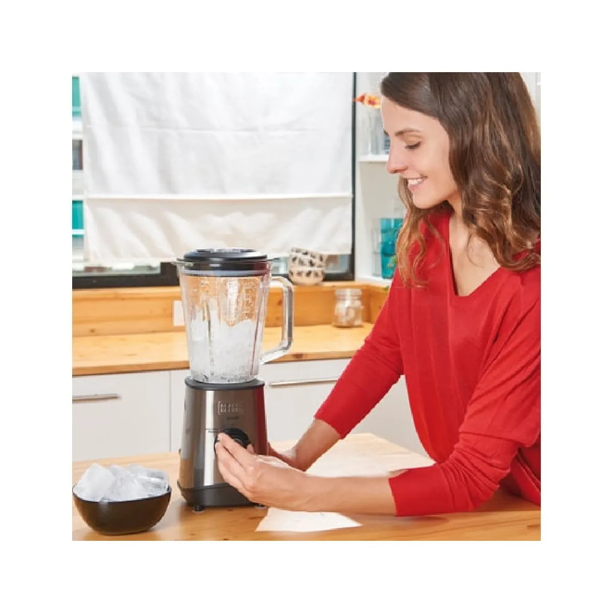 Black & Decker BXJB800E Licuadora 800W 1,5L Vidrio con Pulsar