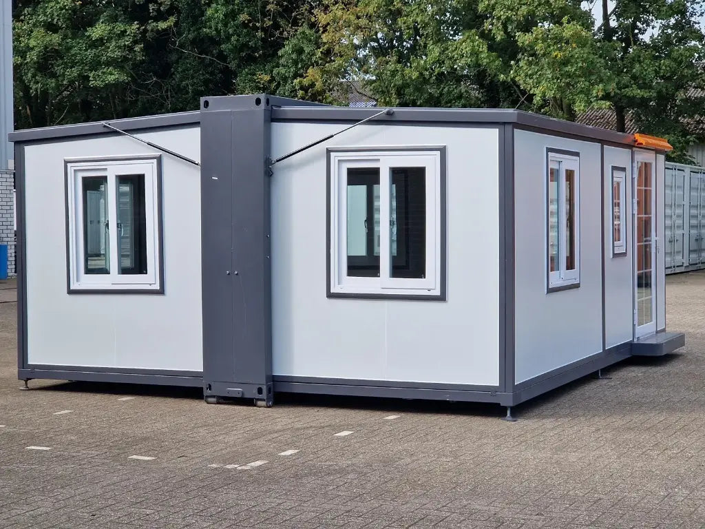 Mobile Wohneinheit 28 m² Büro‑Modul – Minimalistisch, Nachhaltig, Flexibel Komplett