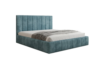 Designer Polsterbett Maja in Cord Mit Stauraum