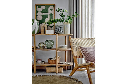 Elmara Graue Steingut Vase