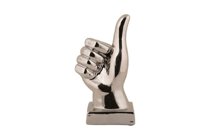 Luxusbetten24 Thumbs Statue Glänzende Oberfläche Gold