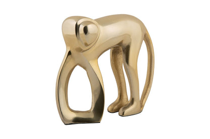 Statue „Simio“ – Metallfigur in Goldoptik