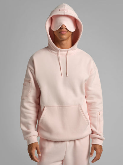 Comfrt Airplane Mode Travel Hoodie mit integrierter Augenmaske