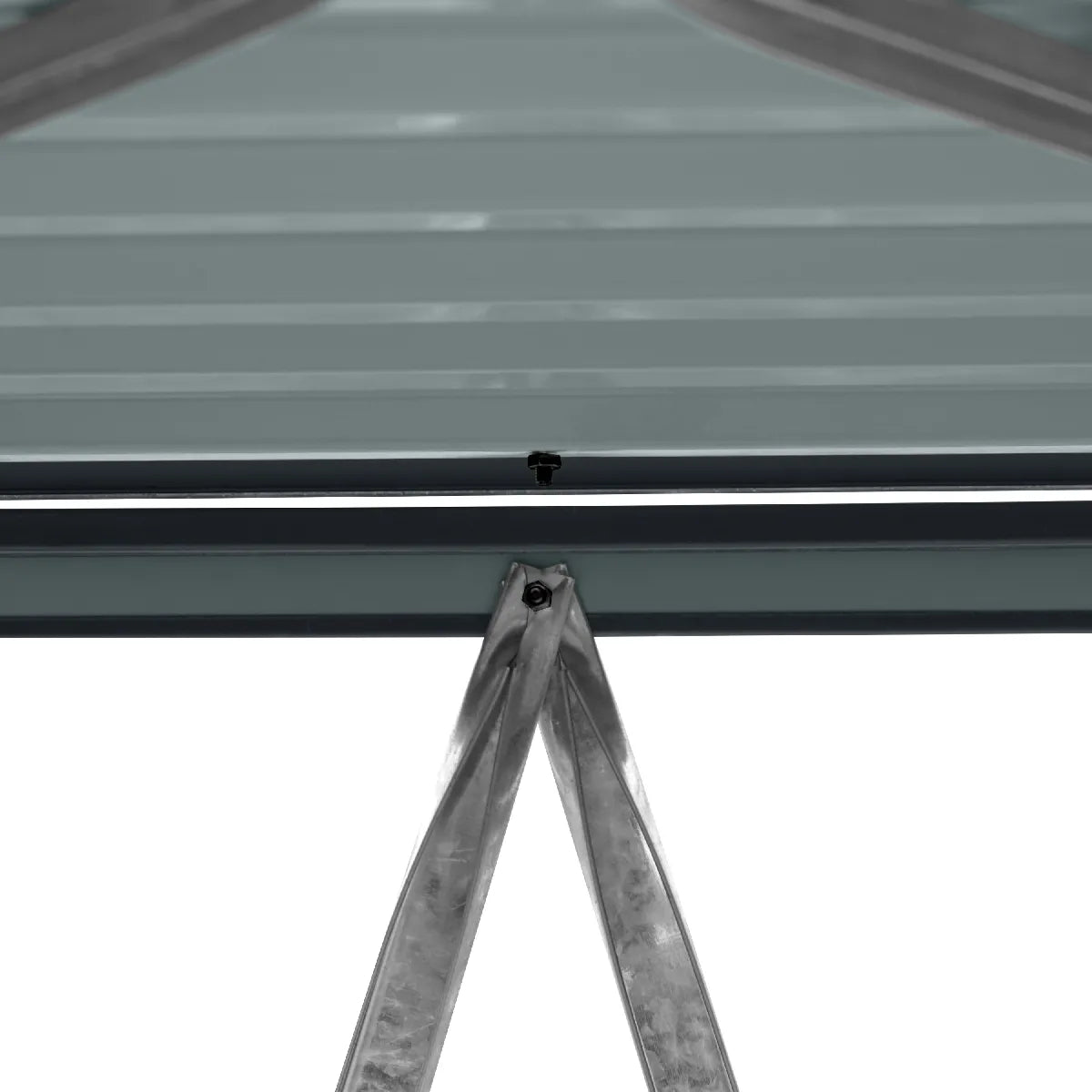 Axi House Caja Basura Acero Galvanizado 2,4x0,8x1,22 M Gris