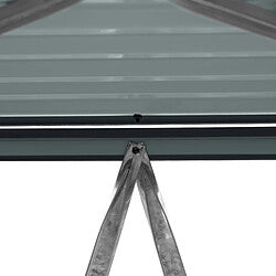 Axi House Cache‑poubelle 3,2 × 0,8 × 1,22 m Acero Galvanizado Color Antracita