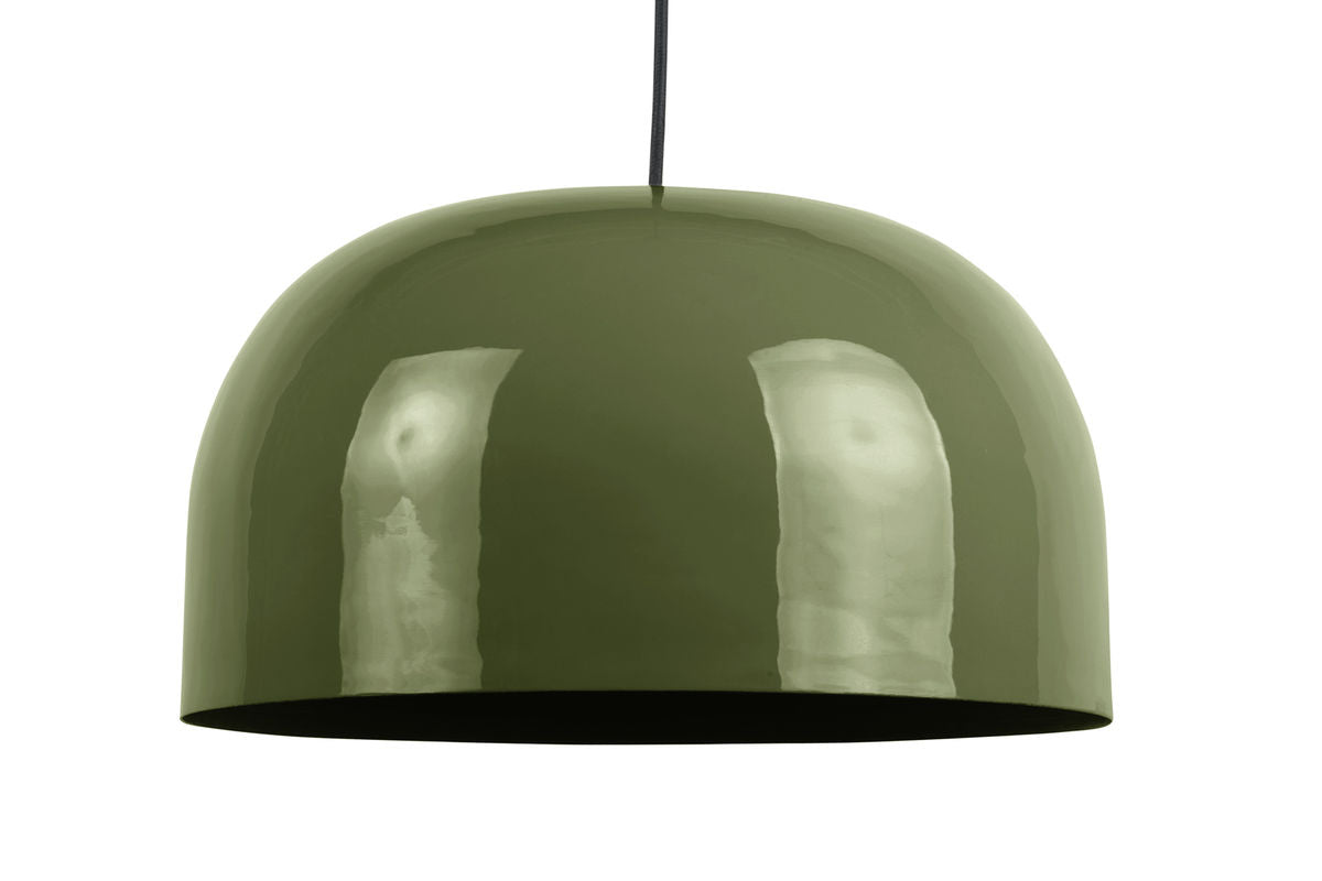 Luxusbetten24 Pendelleuchte Oslo Waldgrün Emaille Deckenlampe Modernes Design