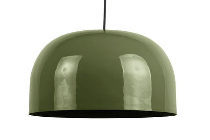 Luxusbetten24 Pendelleuchte Oslo Waldgrün Emaille Deckenlampe Modernes Design