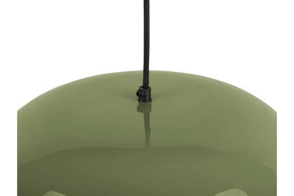 Luxusbetten24 Pendelleuchte Oslo Waldgrün Emaille Deckenlampe Modernes Design