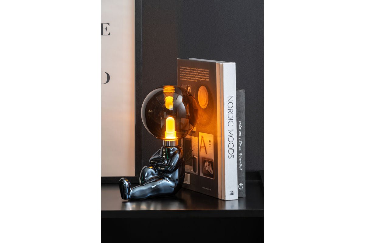 Tischlampe Antman Sitzend Designlampe Hochglanz Beschichtet LED