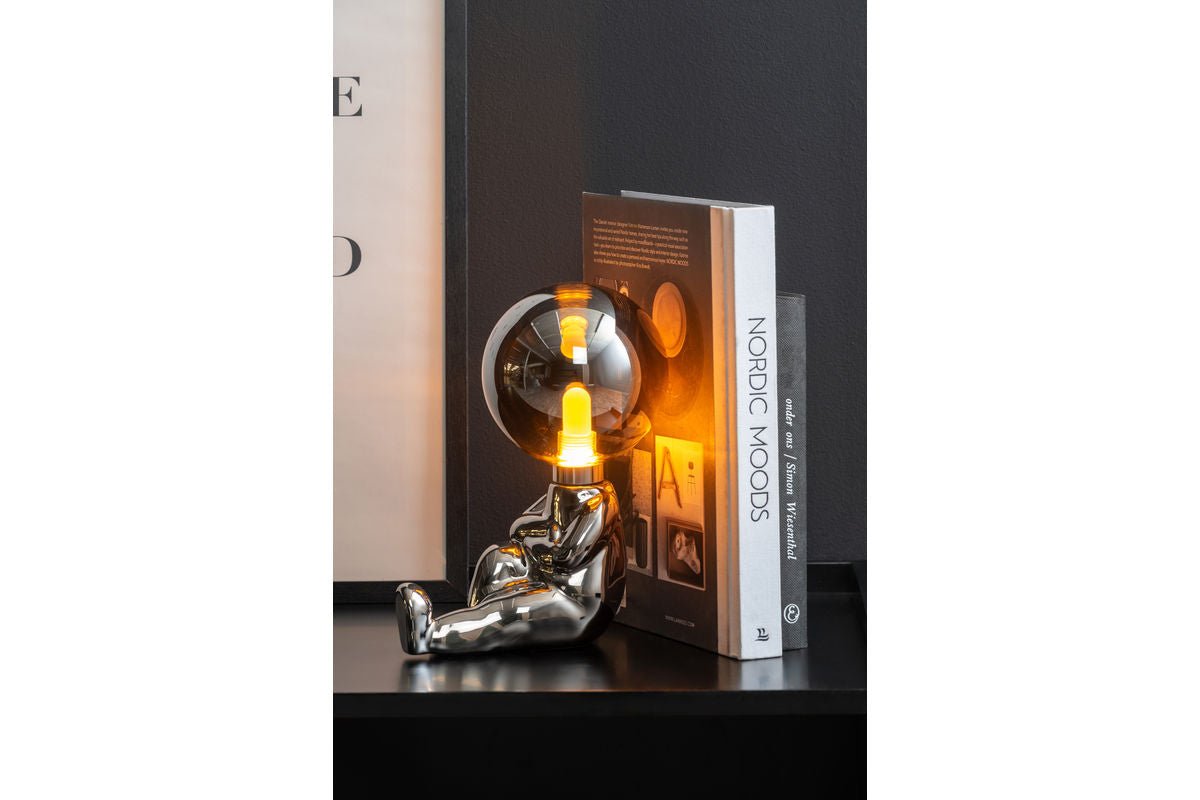 Tischlampe Antman Sitzend Designlampe Hochglanz Beschichtet LED