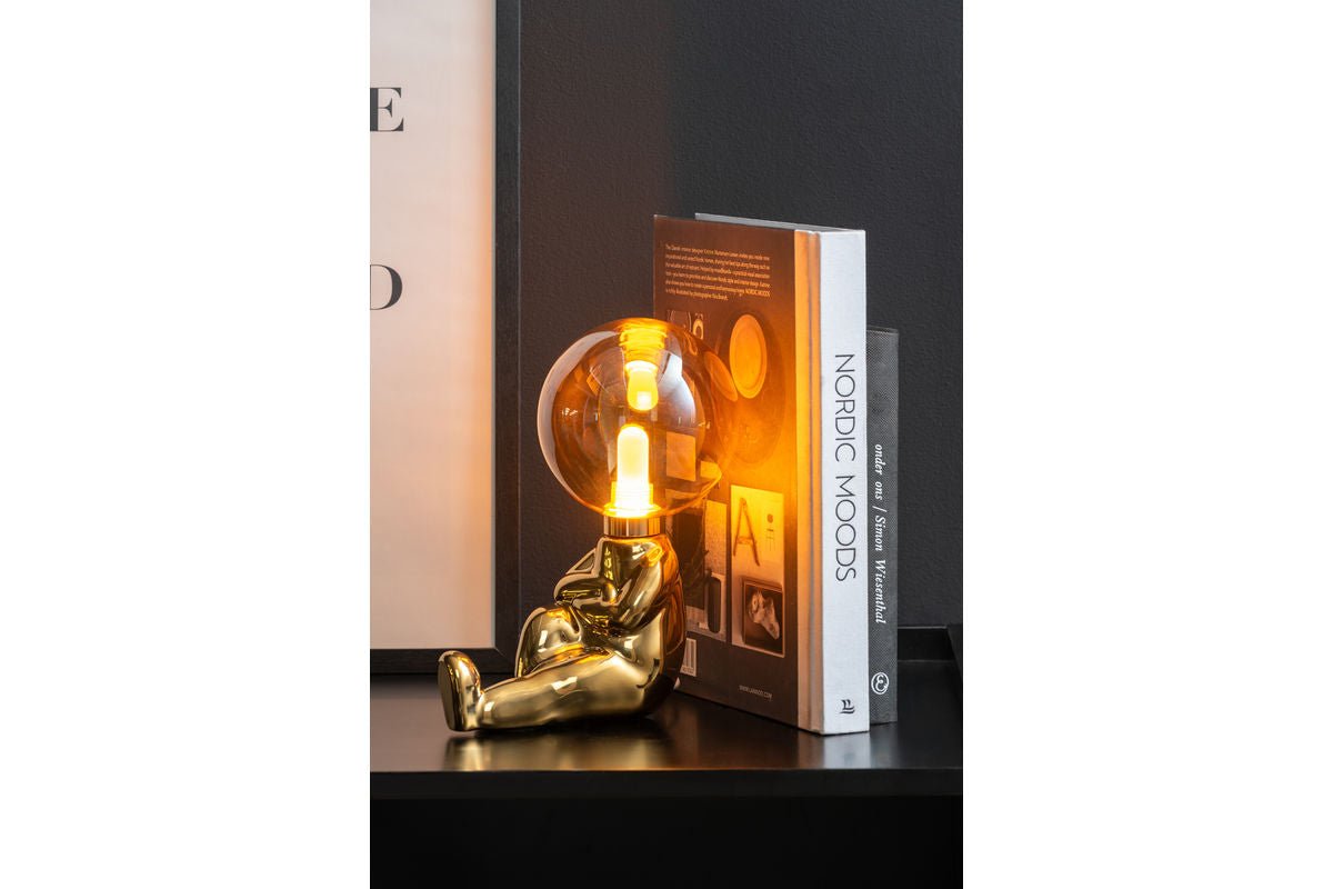 Tischlampe Antman Sitzend Designlampe Hochglanz Beschichtet LED