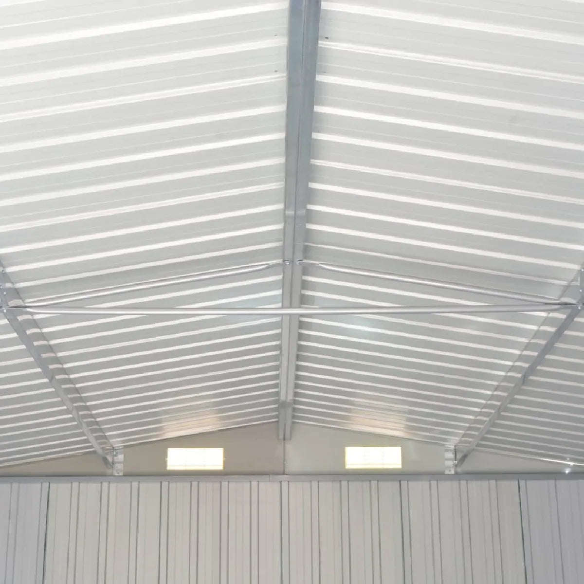 Abri de Jardin Métal Acier Galvanisé Gris MKR00008324441
