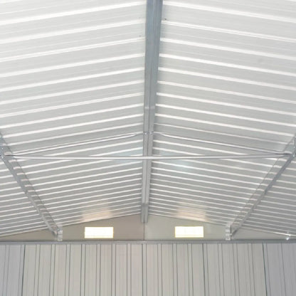 Abri de Jardin Métal Acier Galvanisé Gris MKR00008324441