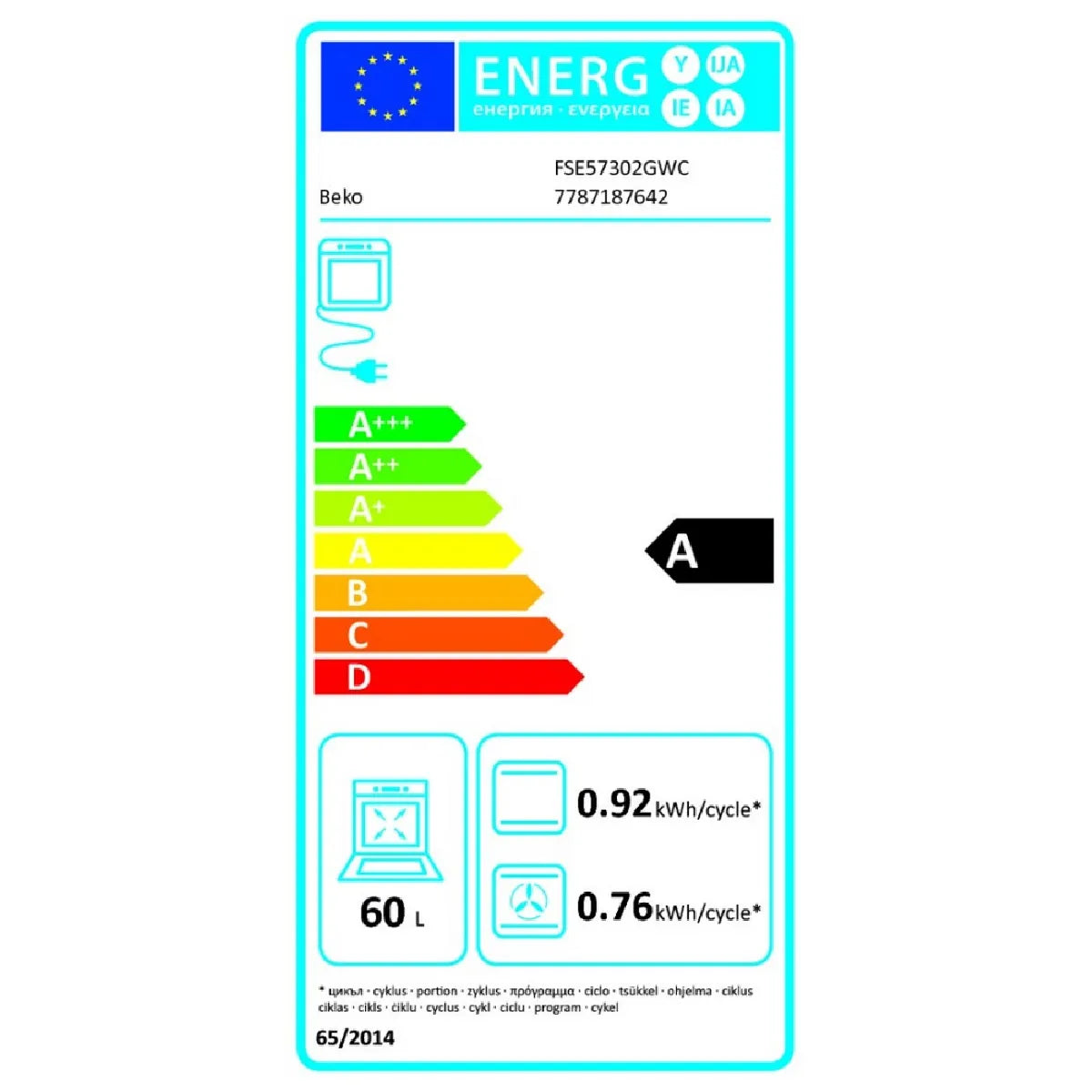 Beko FSE57302GWC - Blanc