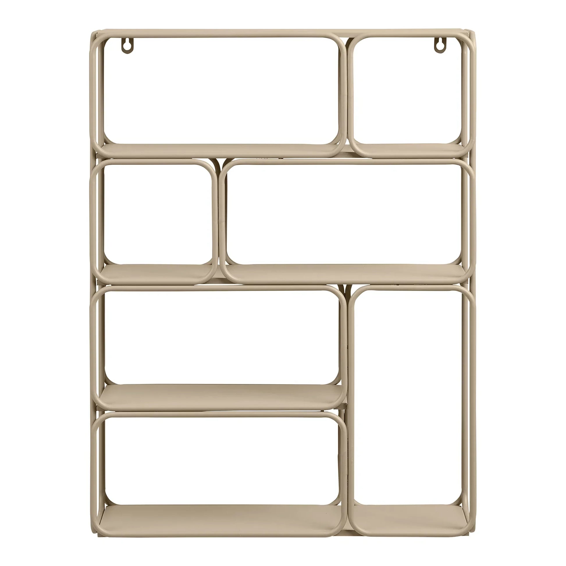 Wandregal Corvella – Metall, Beige, 180 cm Breite