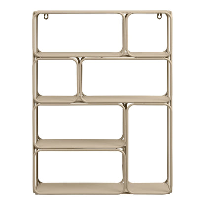 Wandregal Corvella – Metall, Beige, 180 cm Breite