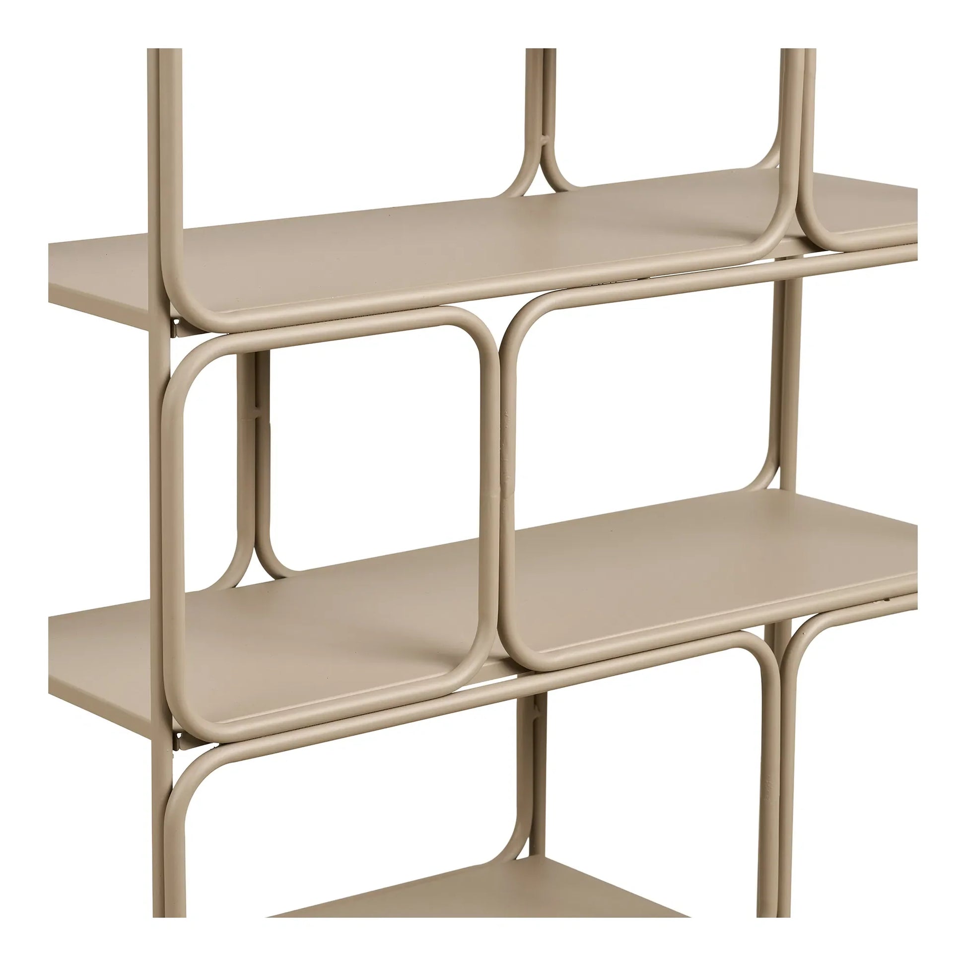 Wandregal Corvella – Metall, Beige, 180 cm Breite