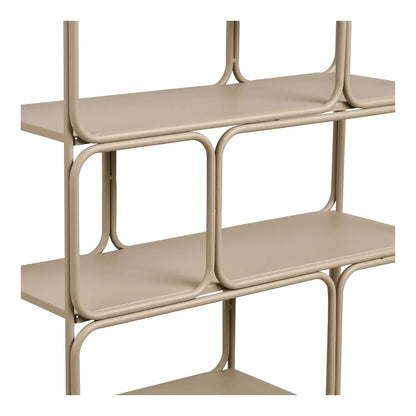 Wandregal Corvella – Metall, Beige, 180 cm Breite