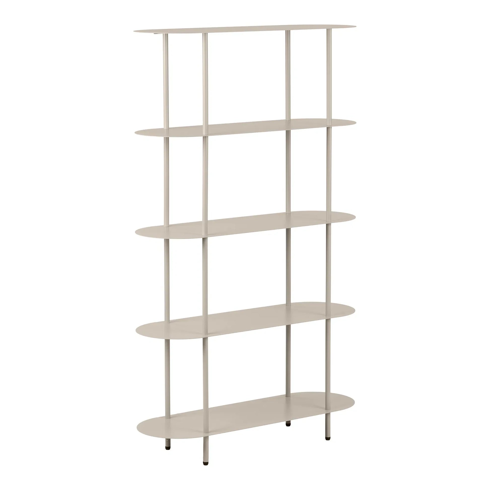 Standregal Elnora – aus Metall in Sandfarbe