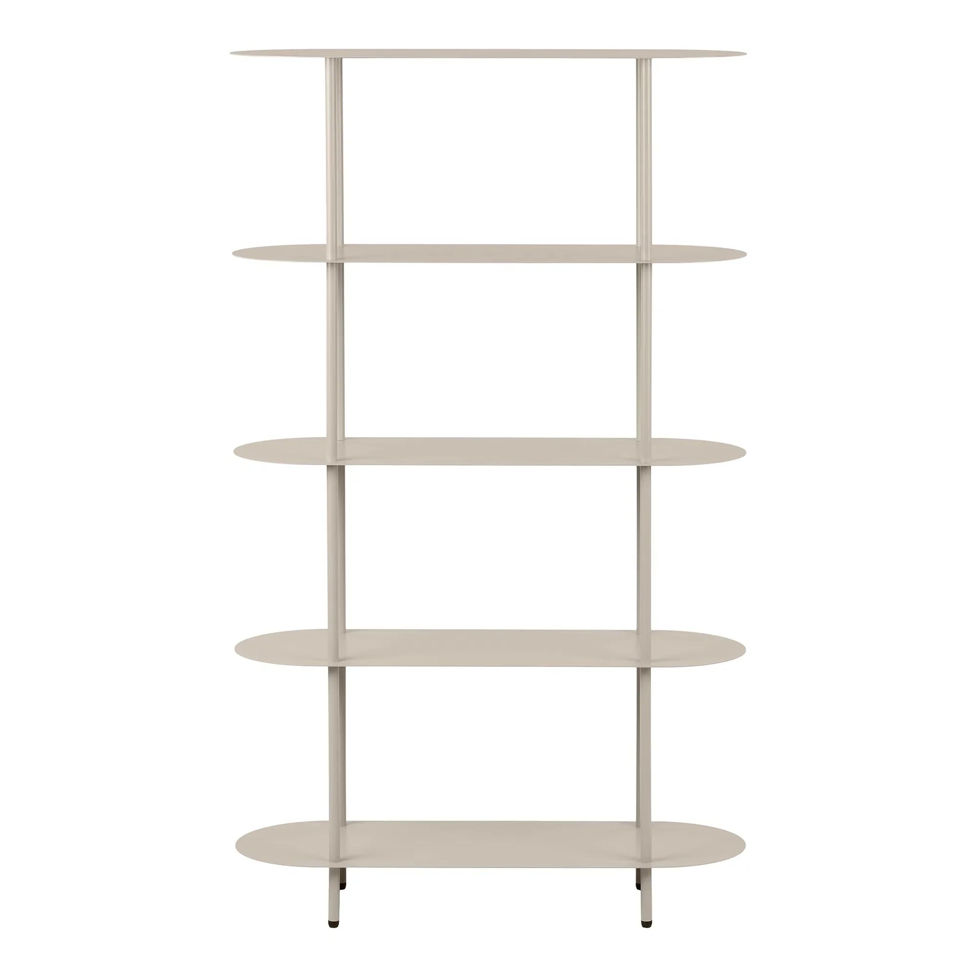 Standregal Elnora – aus Metall in Sandfarbe