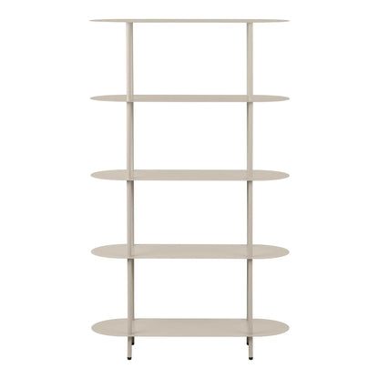 Standregal Elnora – aus Metall in Sandfarbe