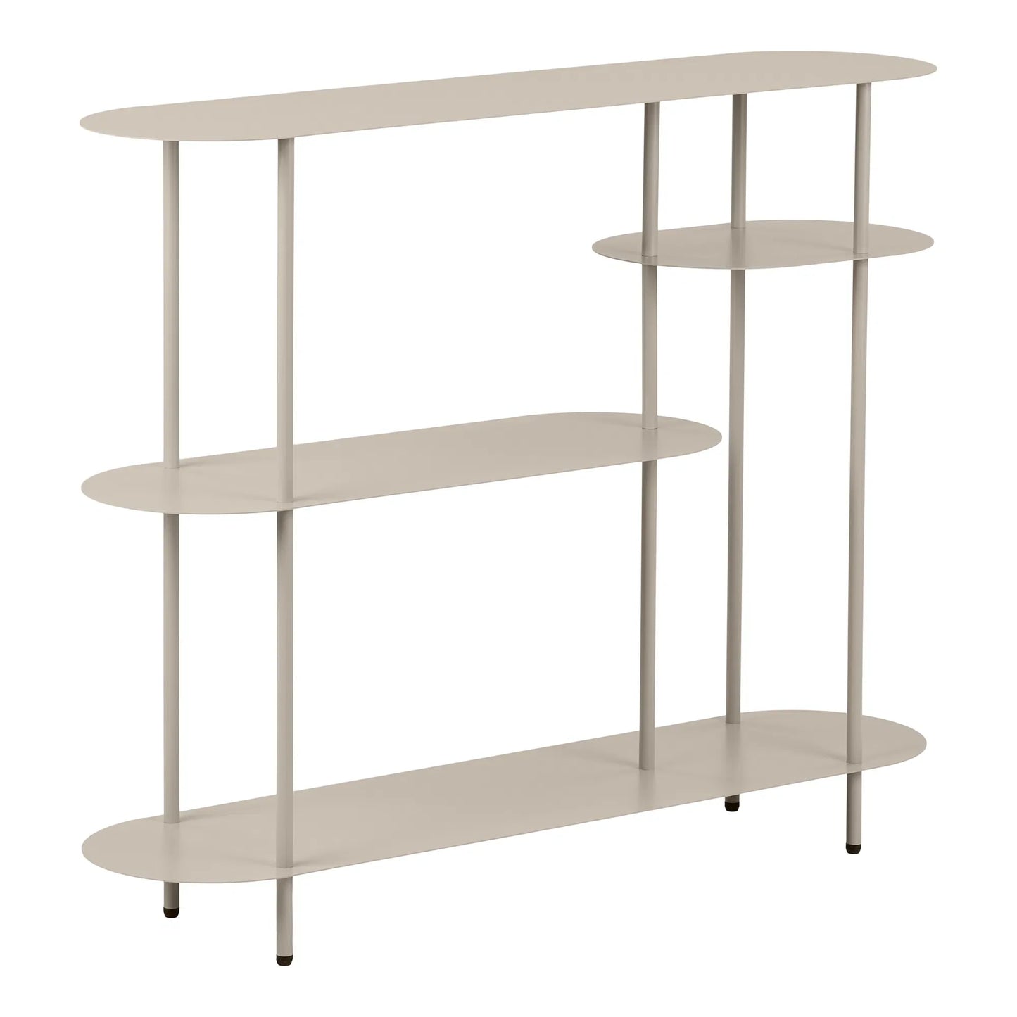 Luxusbetten24 Osmira Standregal aus Metall in Sand Farbe