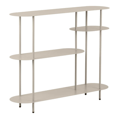 Luxusbetten24 Osmira Standregal aus Metall in Sand Farbe