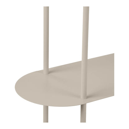 Luxusbetten24 Osmira Standregal aus Metall in Sand Farbe