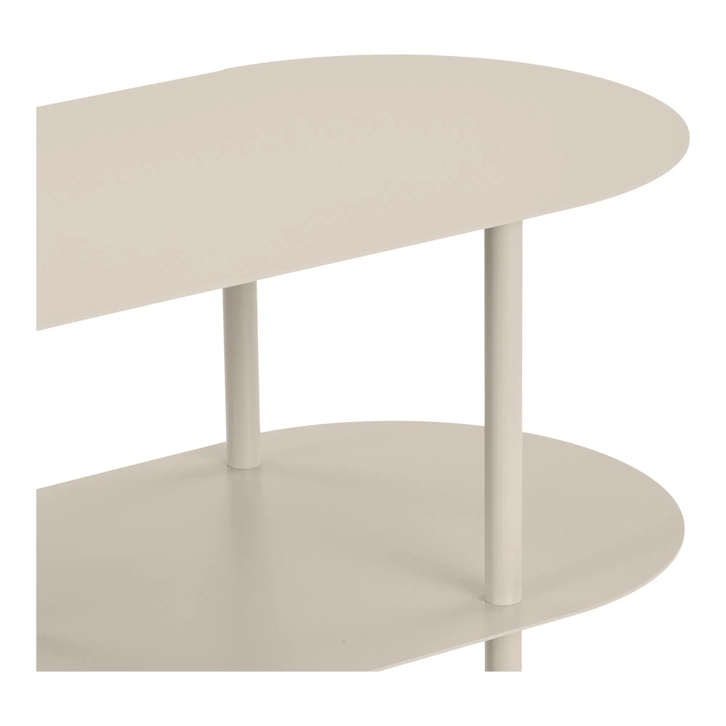 Luxusbetten24 Osmira Standregal aus Metall in Sand Farbe