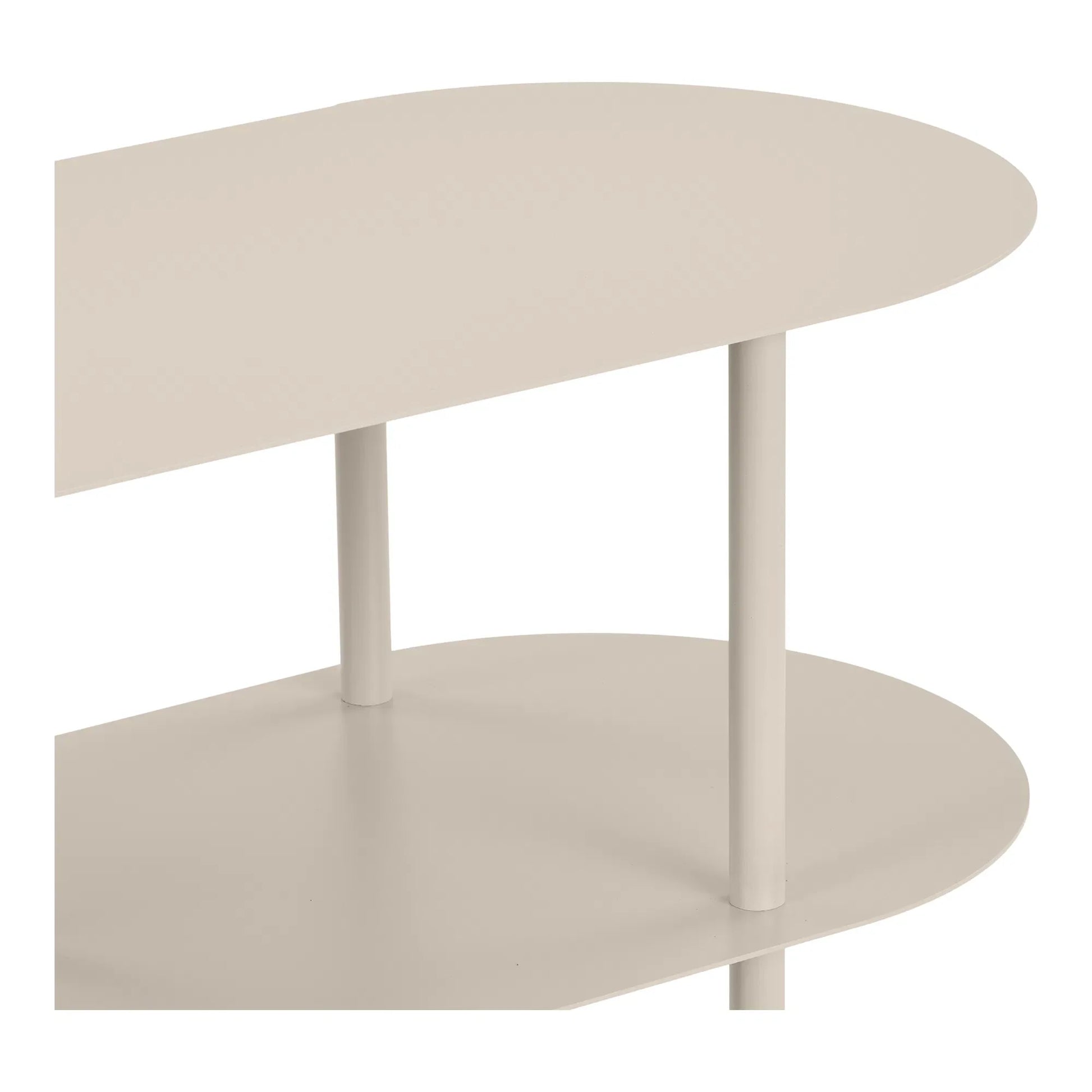 Luxusbetten24 Osmira Standregal aus Metall in Sand Farbe