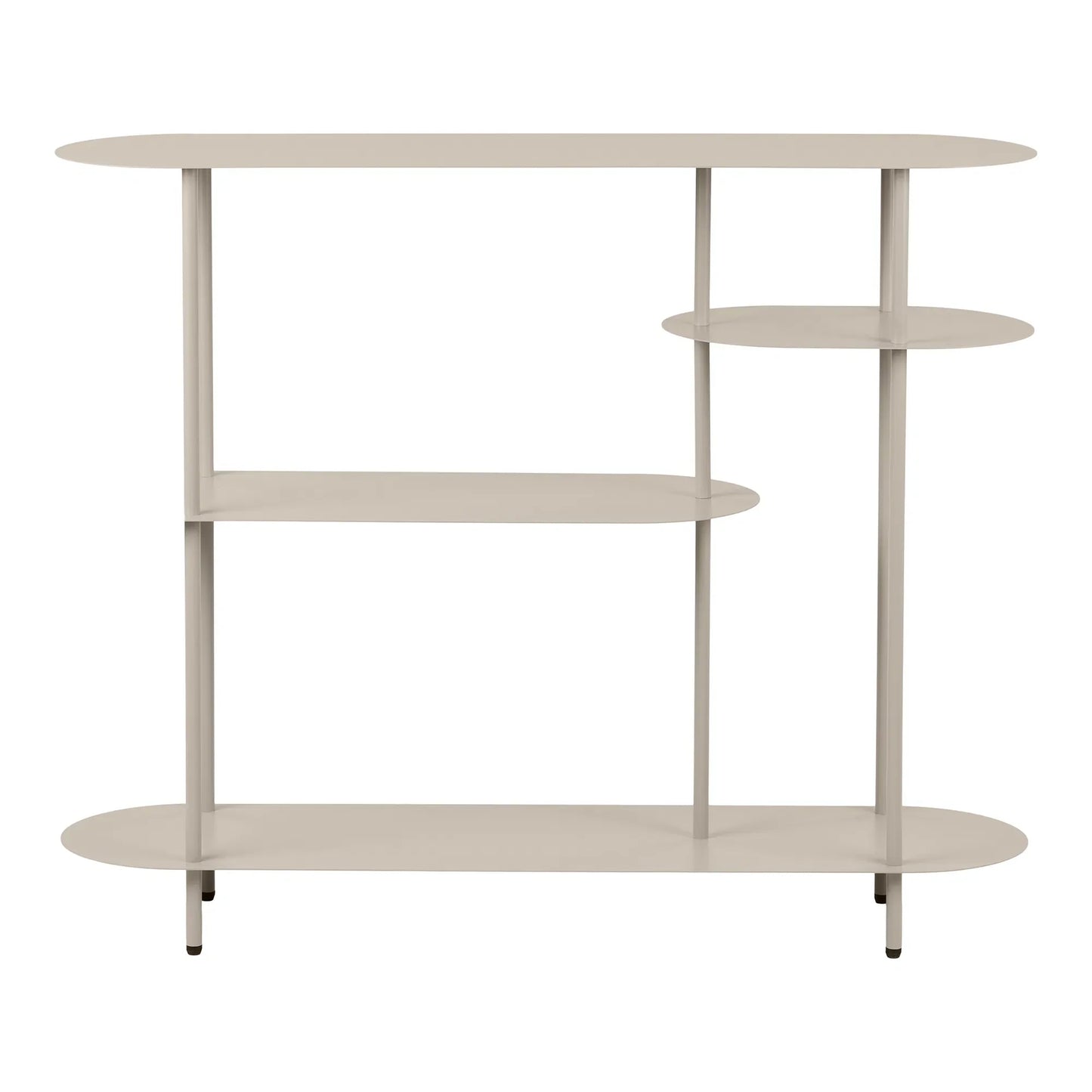 Luxusbetten24 Osmira Standregal aus Metall in Sand Farbe
