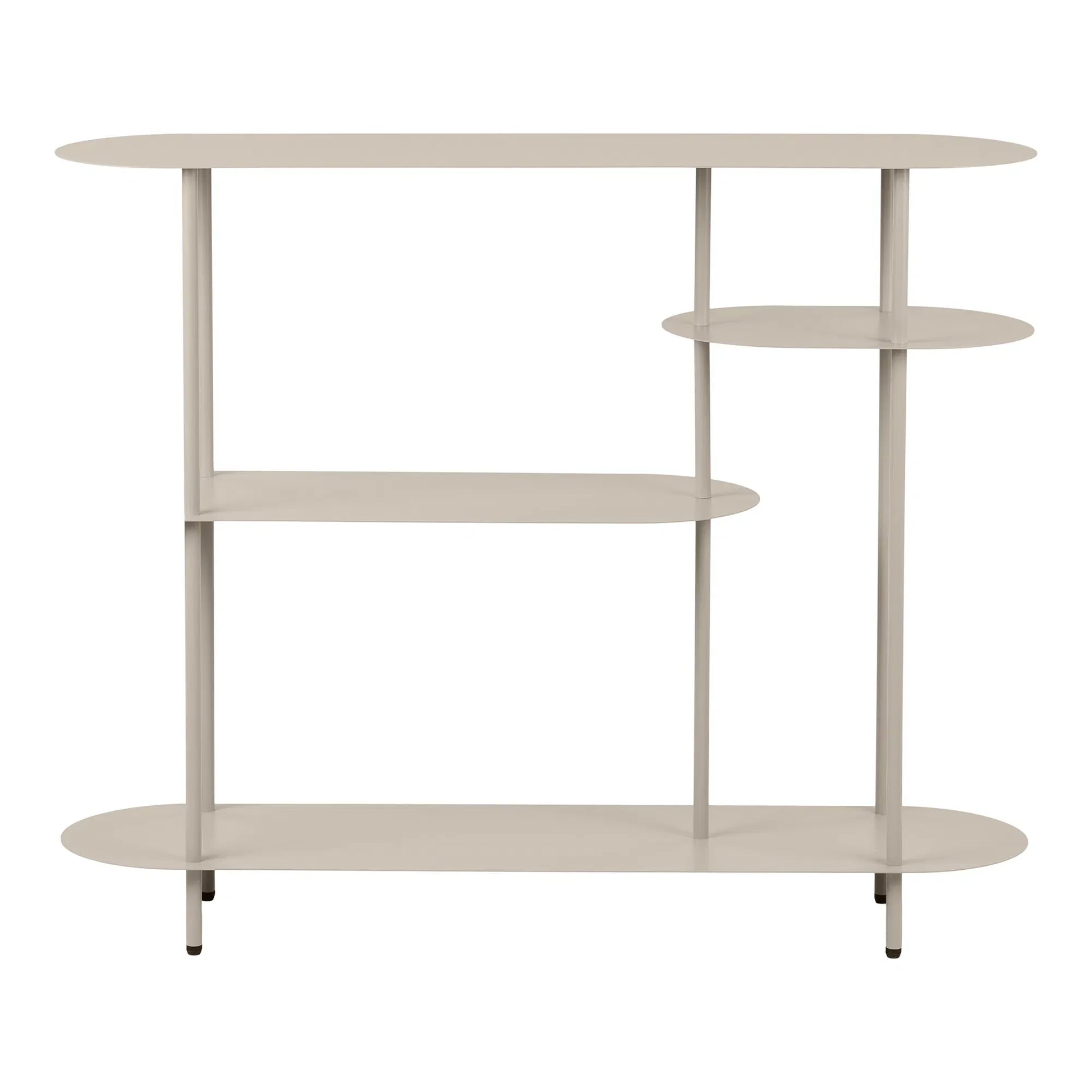 Luxusbetten24 Osmira Standregal aus Metall in Sand Farbe