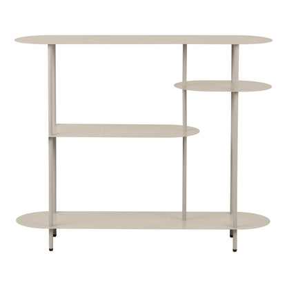 Luxusbetten24 Osmira Standregal aus Metall in Sand Farbe