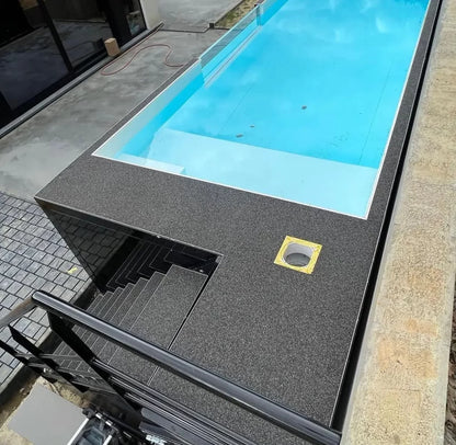 Intex Premium Rundpool Ø 4,50 m Stahlrahmenpool mit Sandfilteranlage, Leiter und Abdeckung – 15.000 L Gartenpool