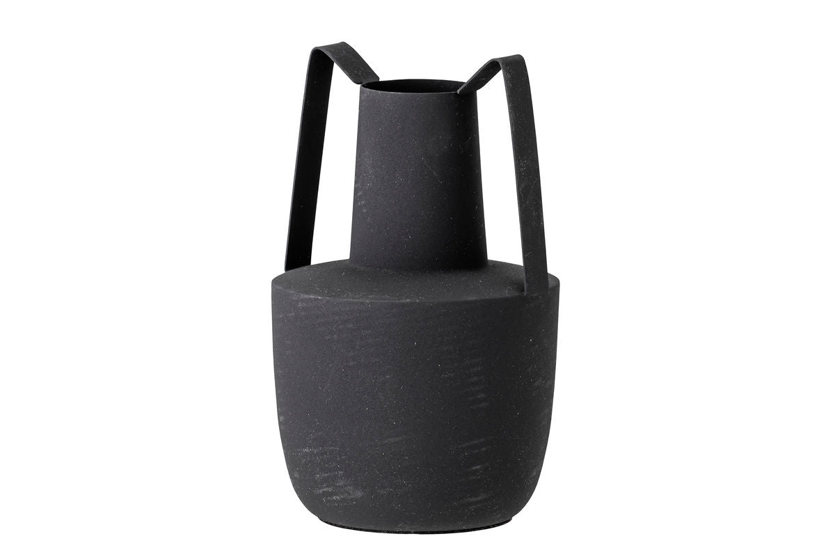 Darmare Schwarze Metallvase – Moderne Elegantes Zeitloses Design Wohnaccessoire