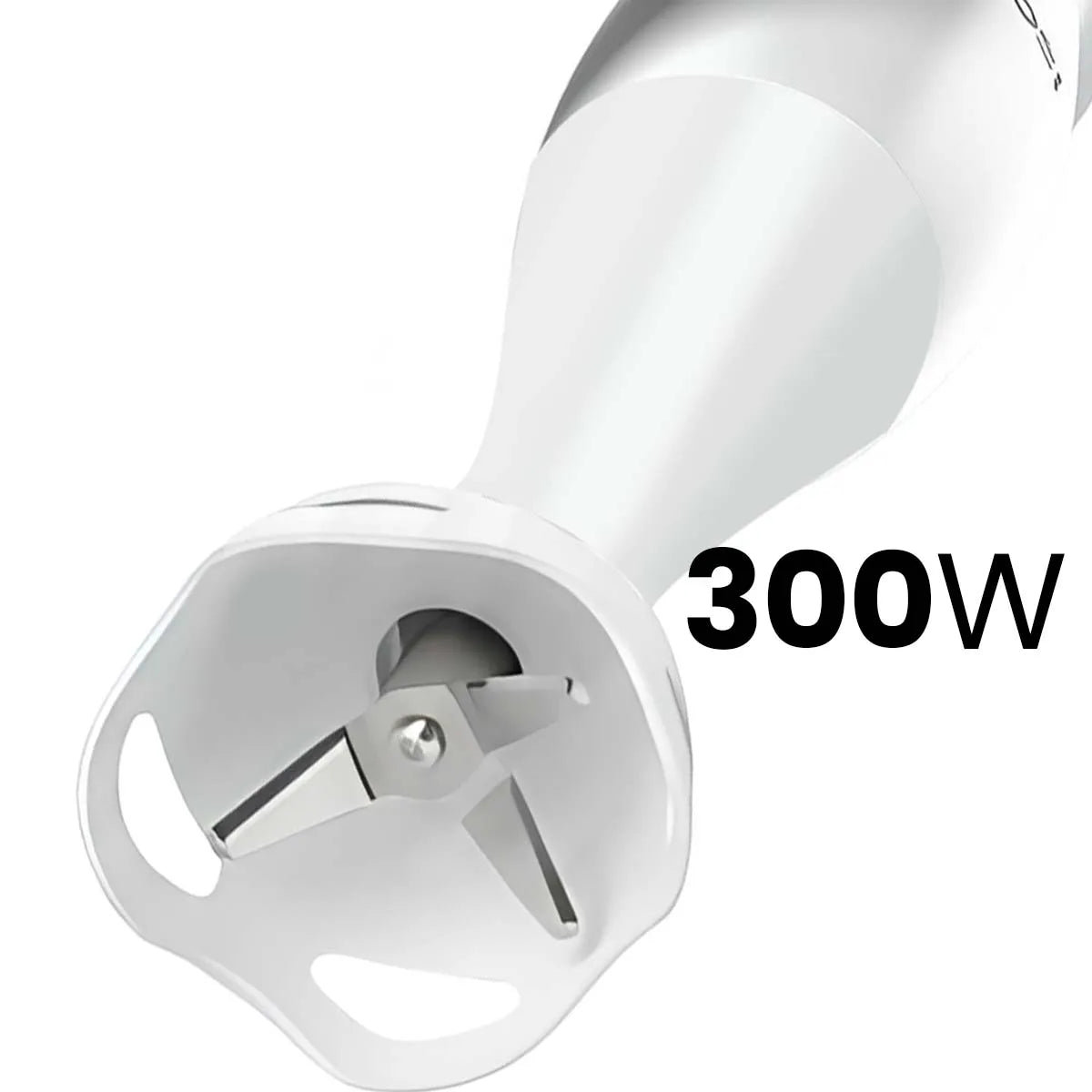 Avizar Batidora de Mano 300W Ergonómica con Cuchilla Inoxidable Blanca