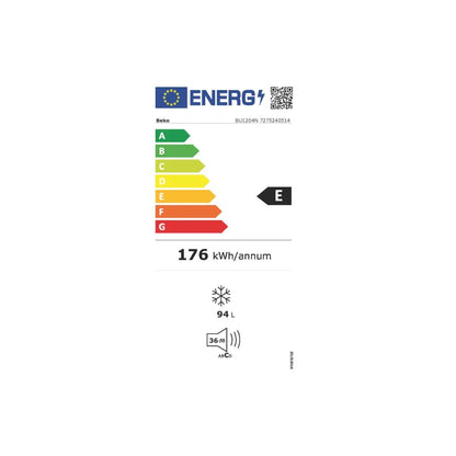 Beko BU1204N Congelador Integrable 94 L Puerta Reversible Clase E