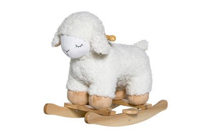 Schaukelspielzeug Salome – Flauschiges Holzschaukeltier für Babys & Kinder